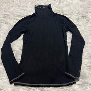 Free People Black Long Sleeve Tee